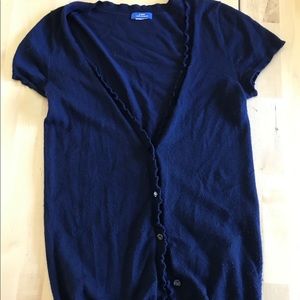 J Crew cashmere short sleeve cardigan